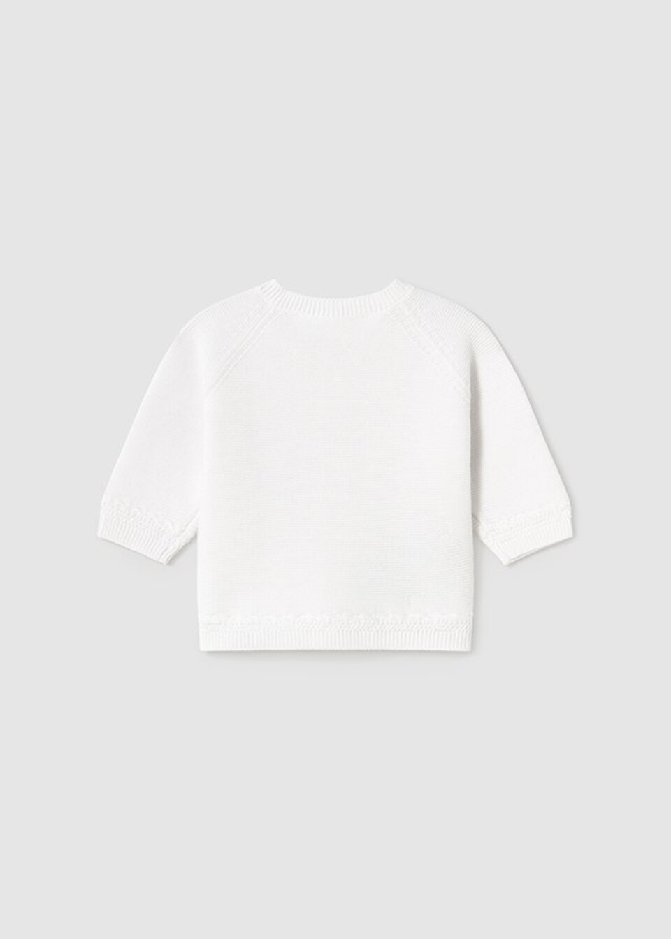 Cardigan neonato in puro cotone Bianco Mayoral