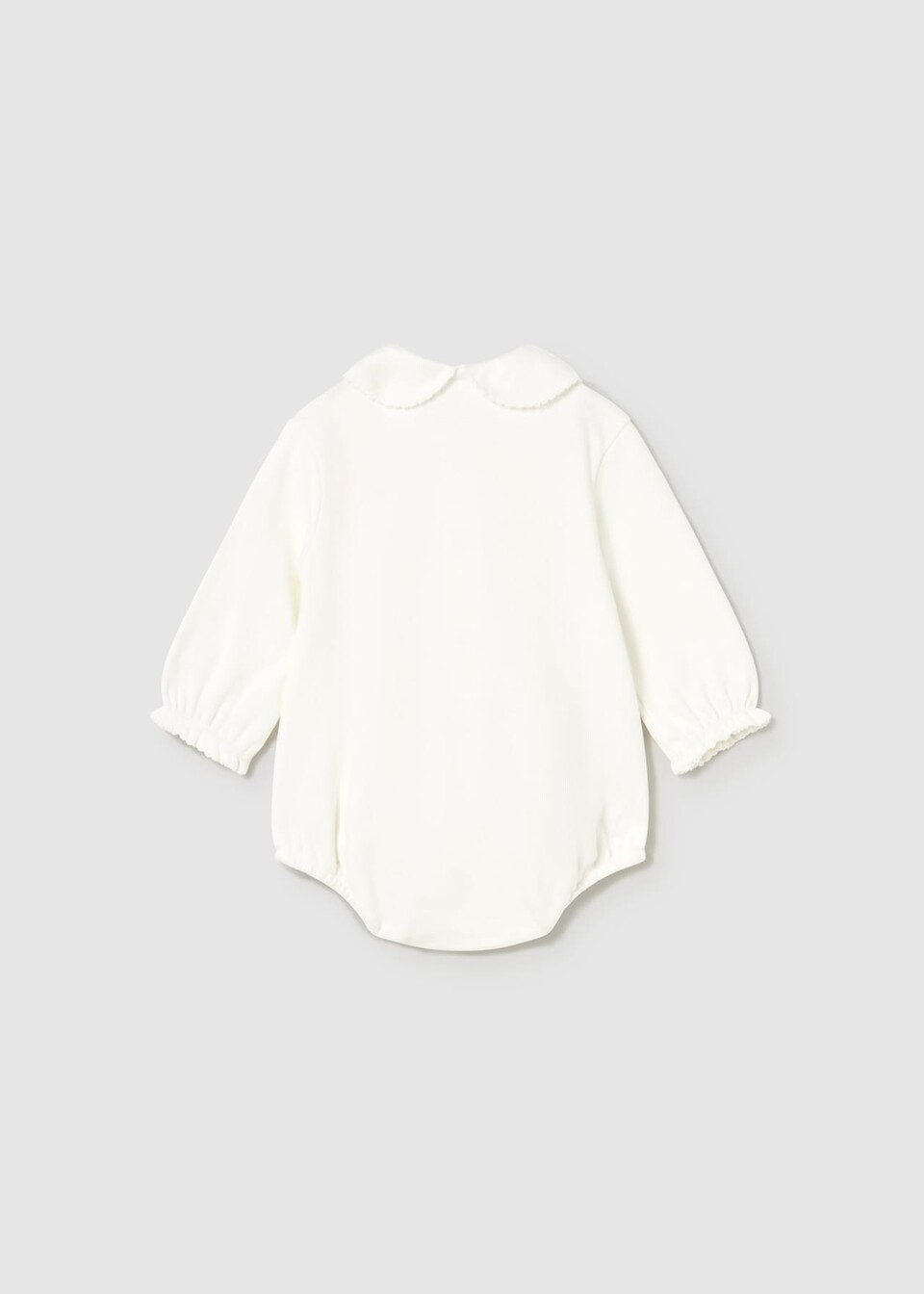 Body con colletto in caldo cotone Panna Mayoral