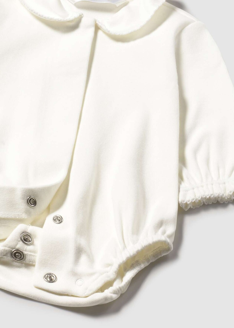 Body con colletto in caldo cotone Panna Mayoral