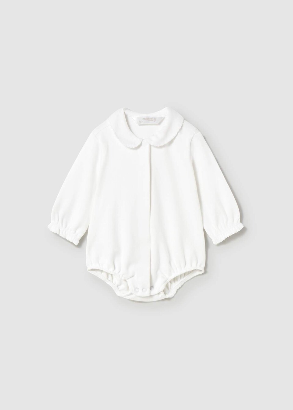 Body con colletto in caldo cotone Bianco Mayoral