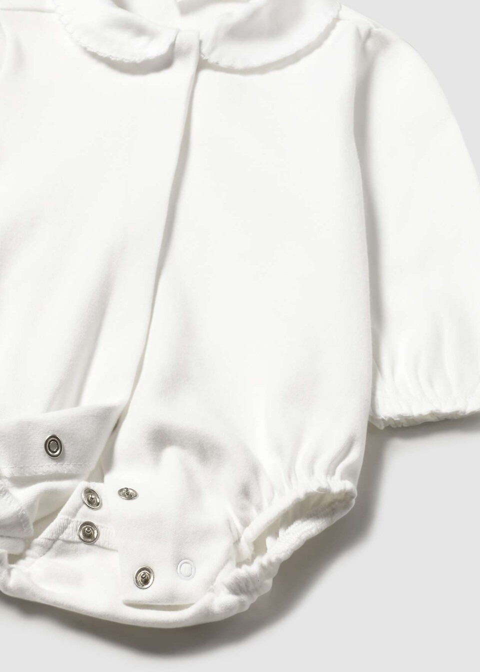 Body con colletto in caldo cotone Bianco Mayoral