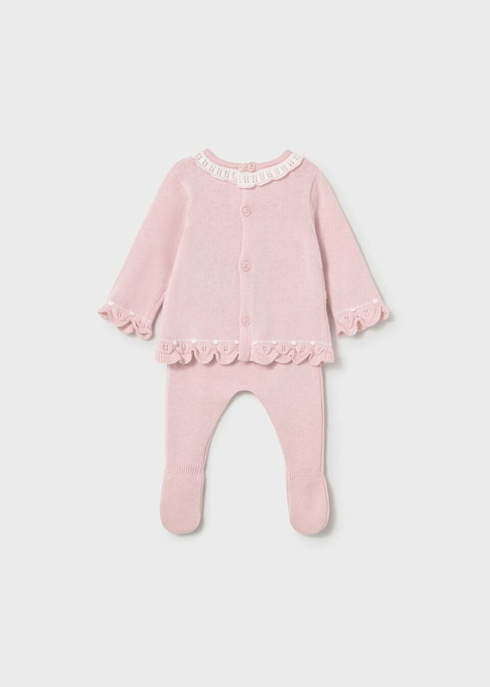 Completo 2 pezzi in filo di puro cotone Rosa Mayoral