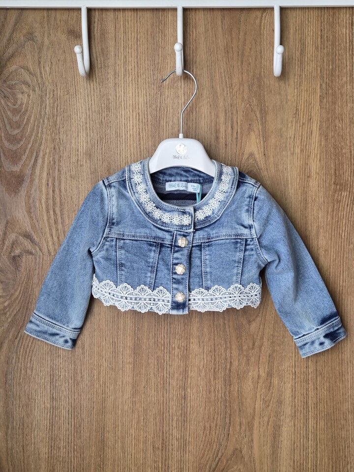 Giacchino jeans con macramè Abel e Lula