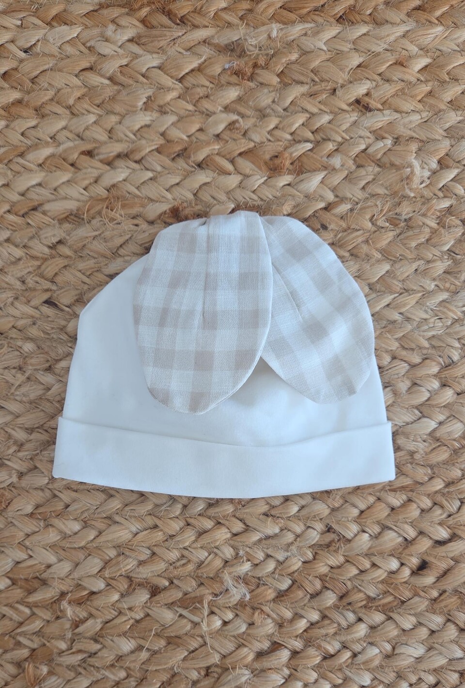 Cappellino in jersey di cotone Vaniglia / Ecrù taglia 0-3 mesi Marlù