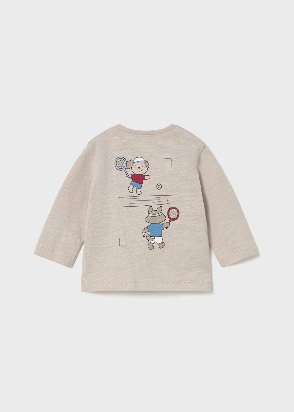 Maglietta manica lunga in puro cotone Tortora Mayoral