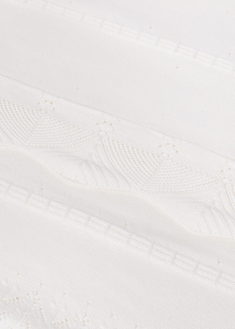 Copertina per carrozzina in filo di puro cotone Panna Mayoral