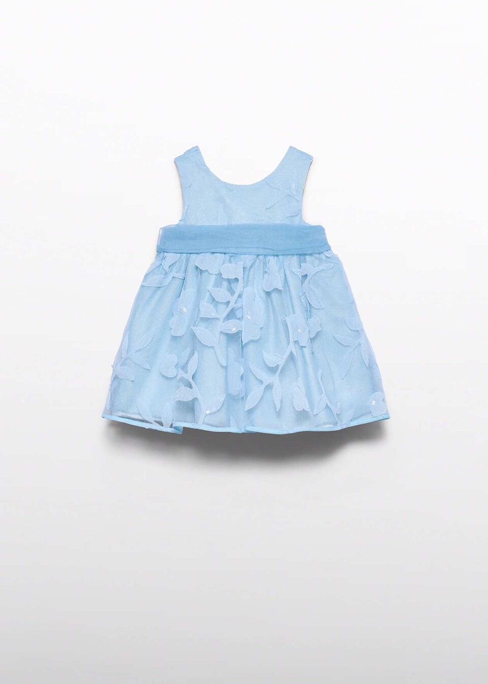 Abito elegante con tulle e fiori Celeste Abel e Lula