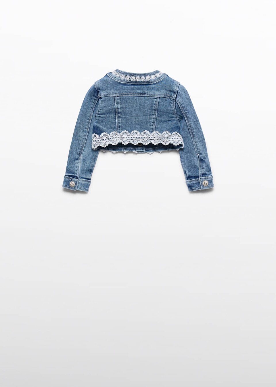 Giacca Denim con pizzo ricamato Abel e Lula