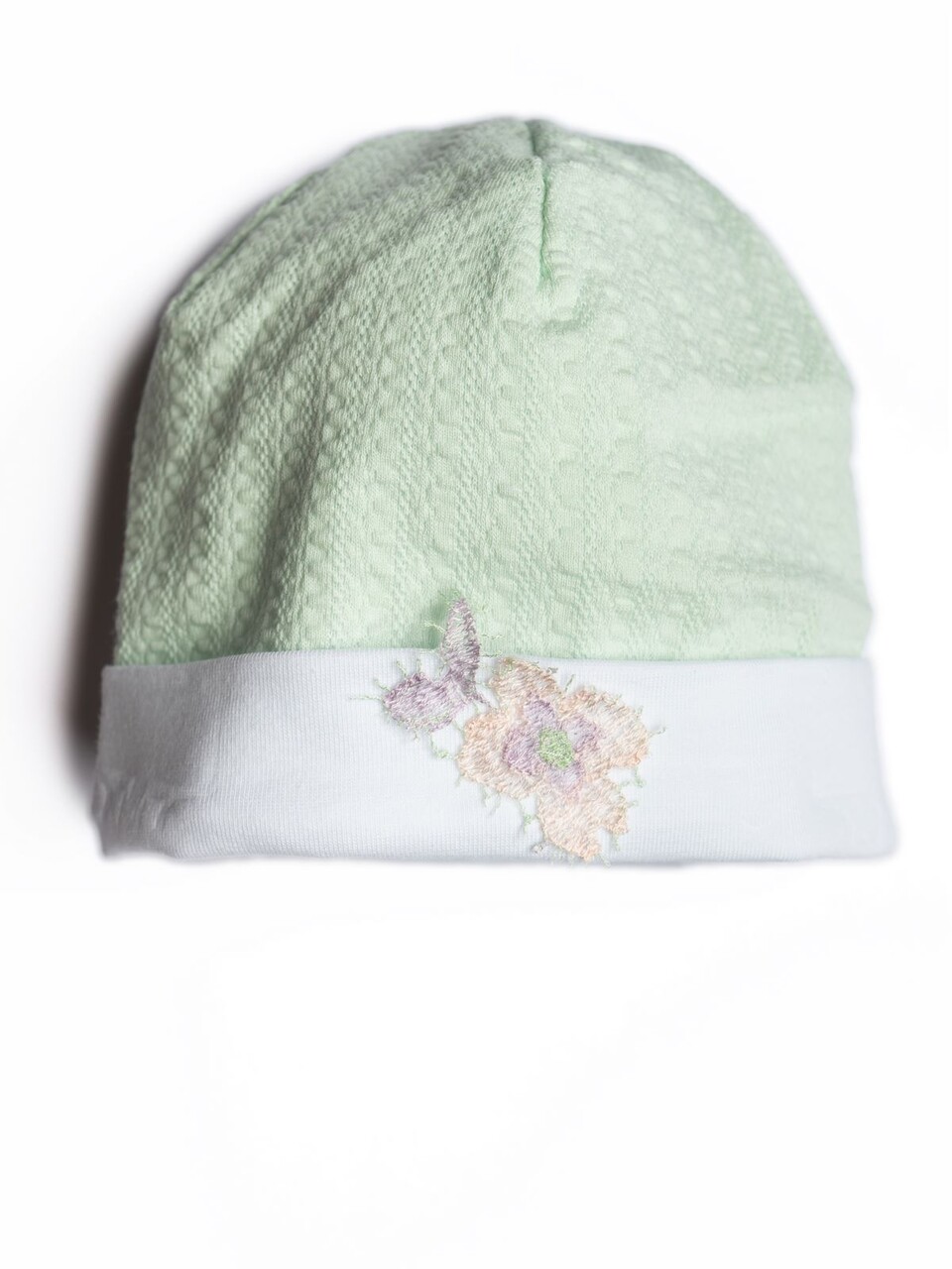 Cappellino in jersey di cotone Bianco Verde Barcellino