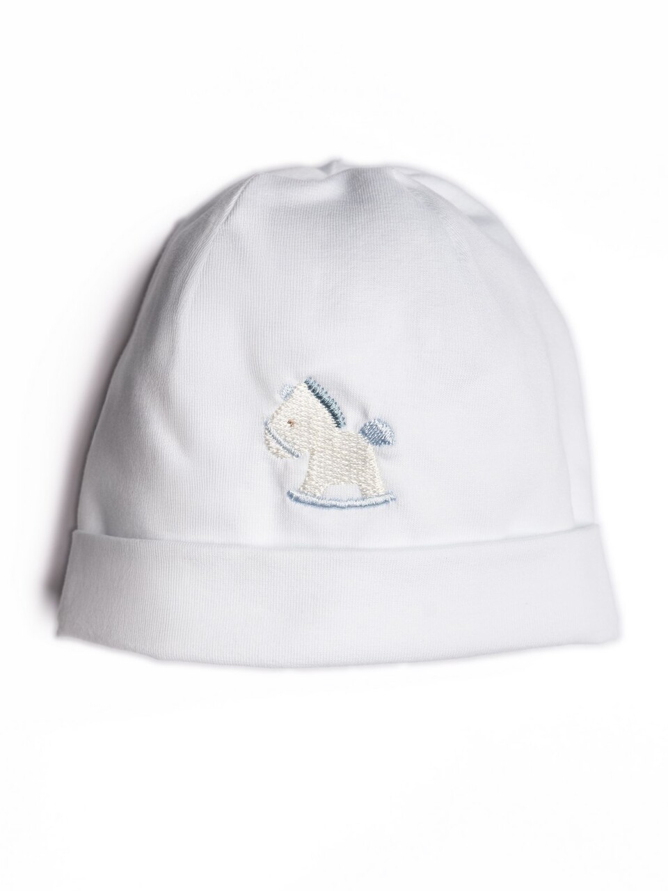 Cappellino in jersey di cotone Bianco Barcellino