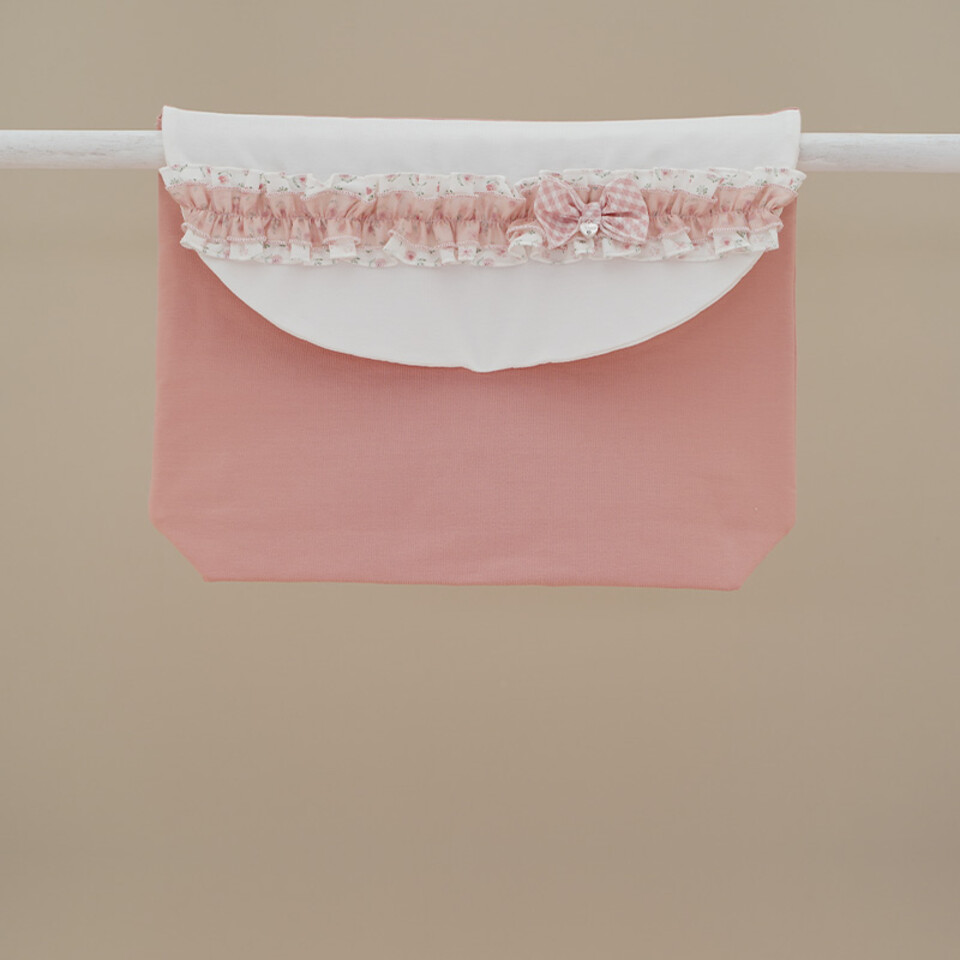 Busta cambio neonata Bianco / Pesco Ninnaoh