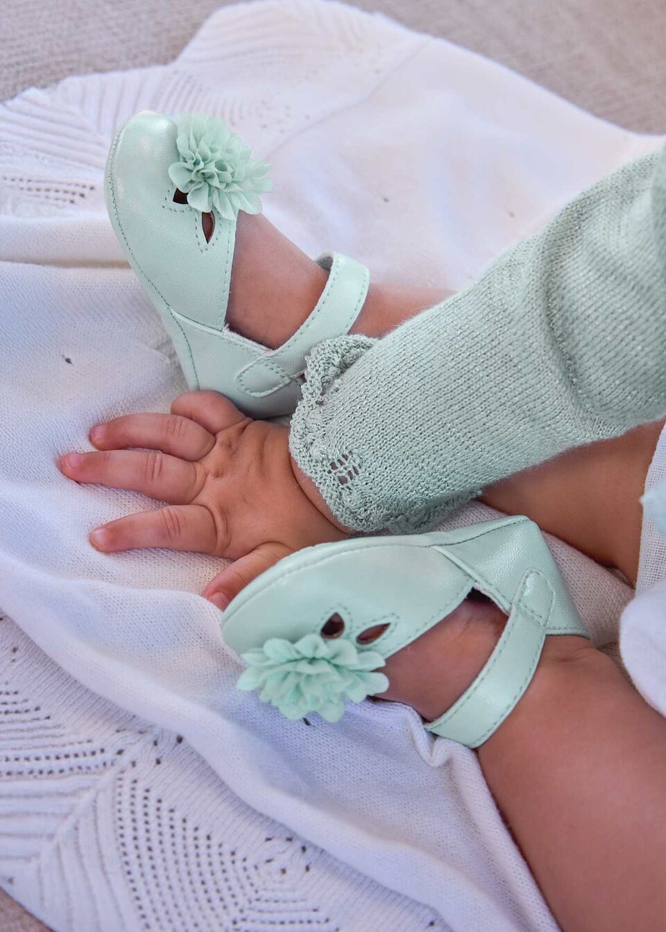 Ballerina con fiore Verde Acqua Mayoral