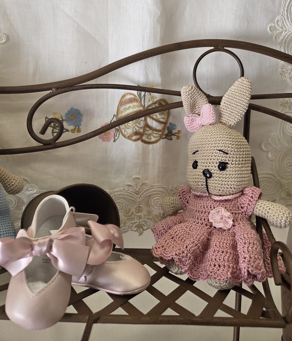Coniglietto Rosa Amigurumi Gentile Baby Couture