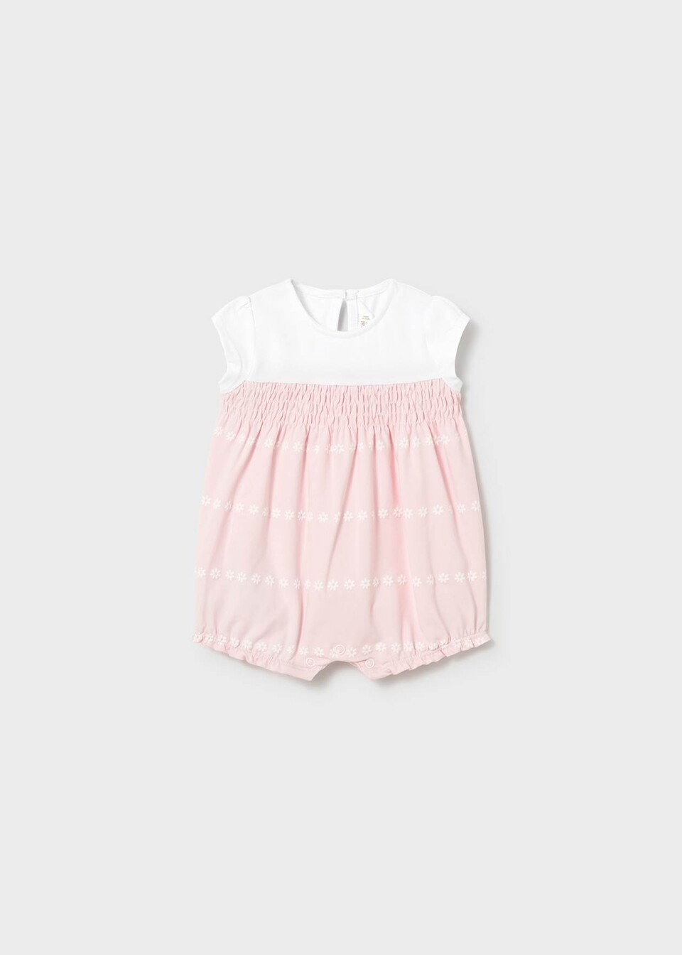 Set 2 pagliaccetti in jersey di cotone Rosa / Bianco taglia 0-1 mese Mayoral
