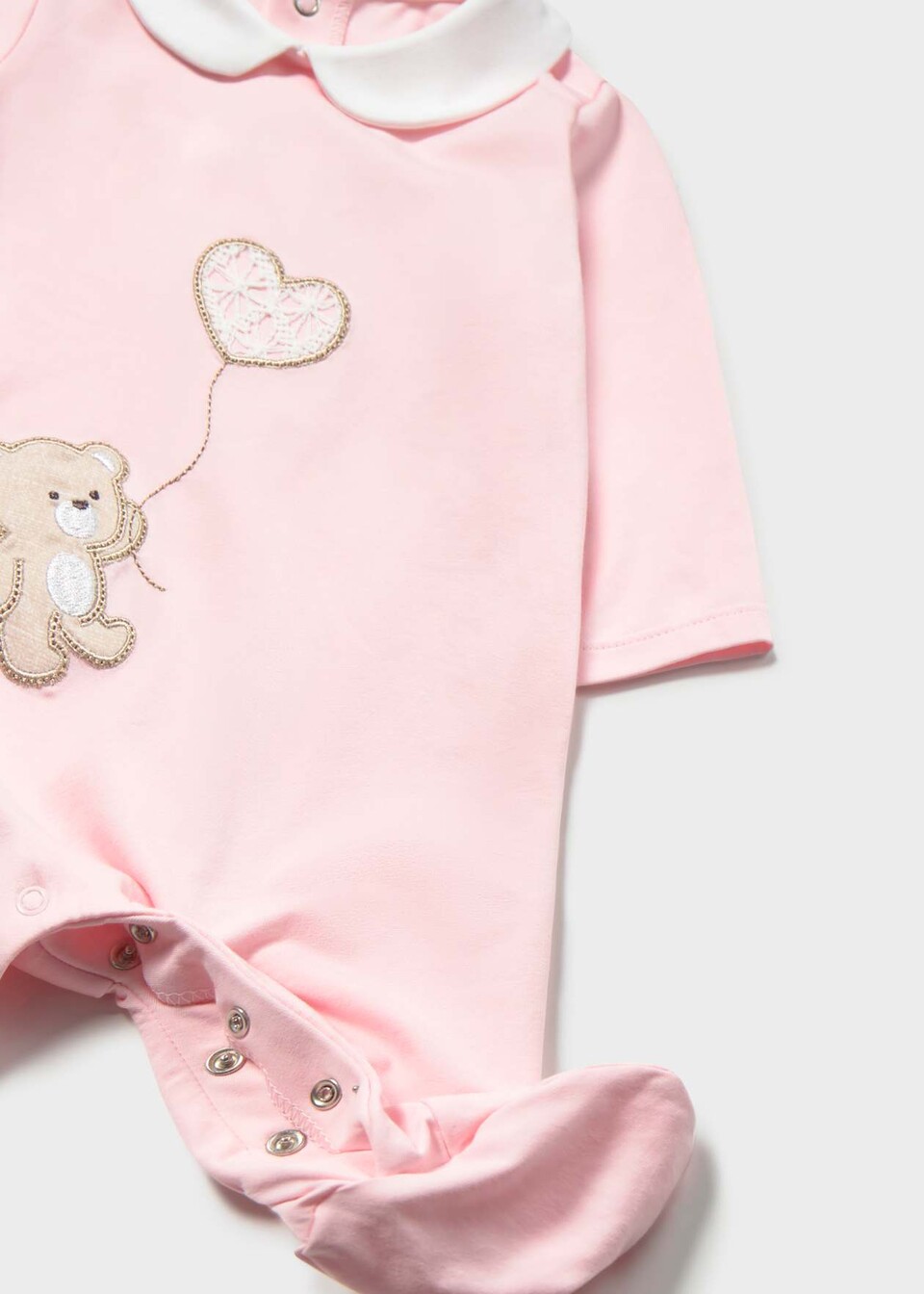 Tutina in jersey di cotone orsetto Rosa Mayoral