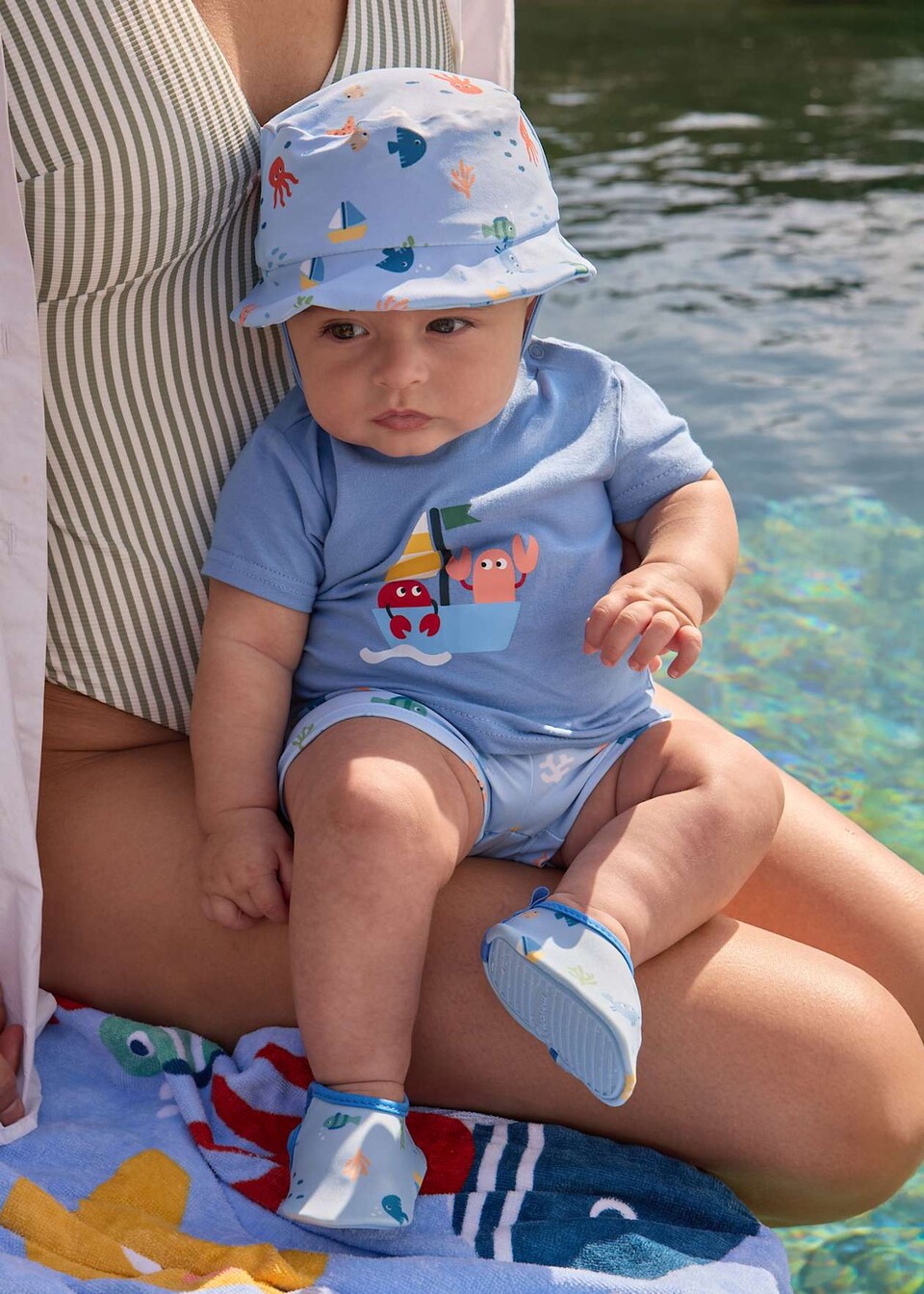 Completo mare 3 pezzi Azzurro Mayoral