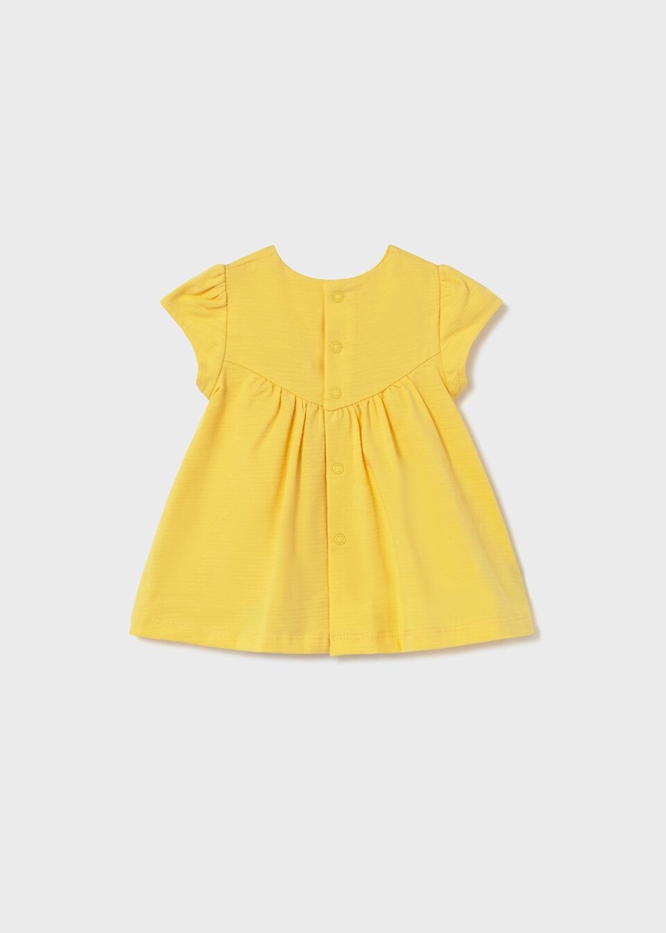 Vestito stampato in cotone Giallo Mayoral