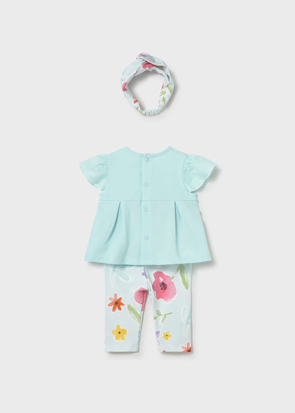 Completo 3 pezzi in cotone Celeste Mayoral