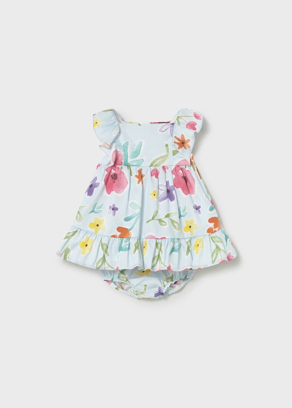 Vestito in puro cotone con culotte Celeste Mayoral