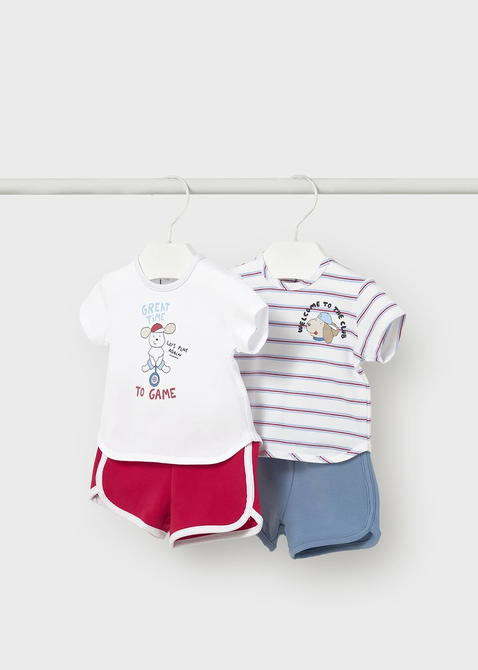 Completo 4 pezzi in cotone Rosso Mayoral