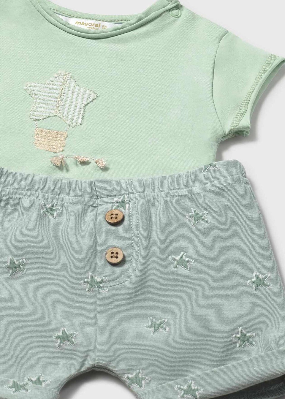 Completo 4 pezzi in cotone Verde Mayoral