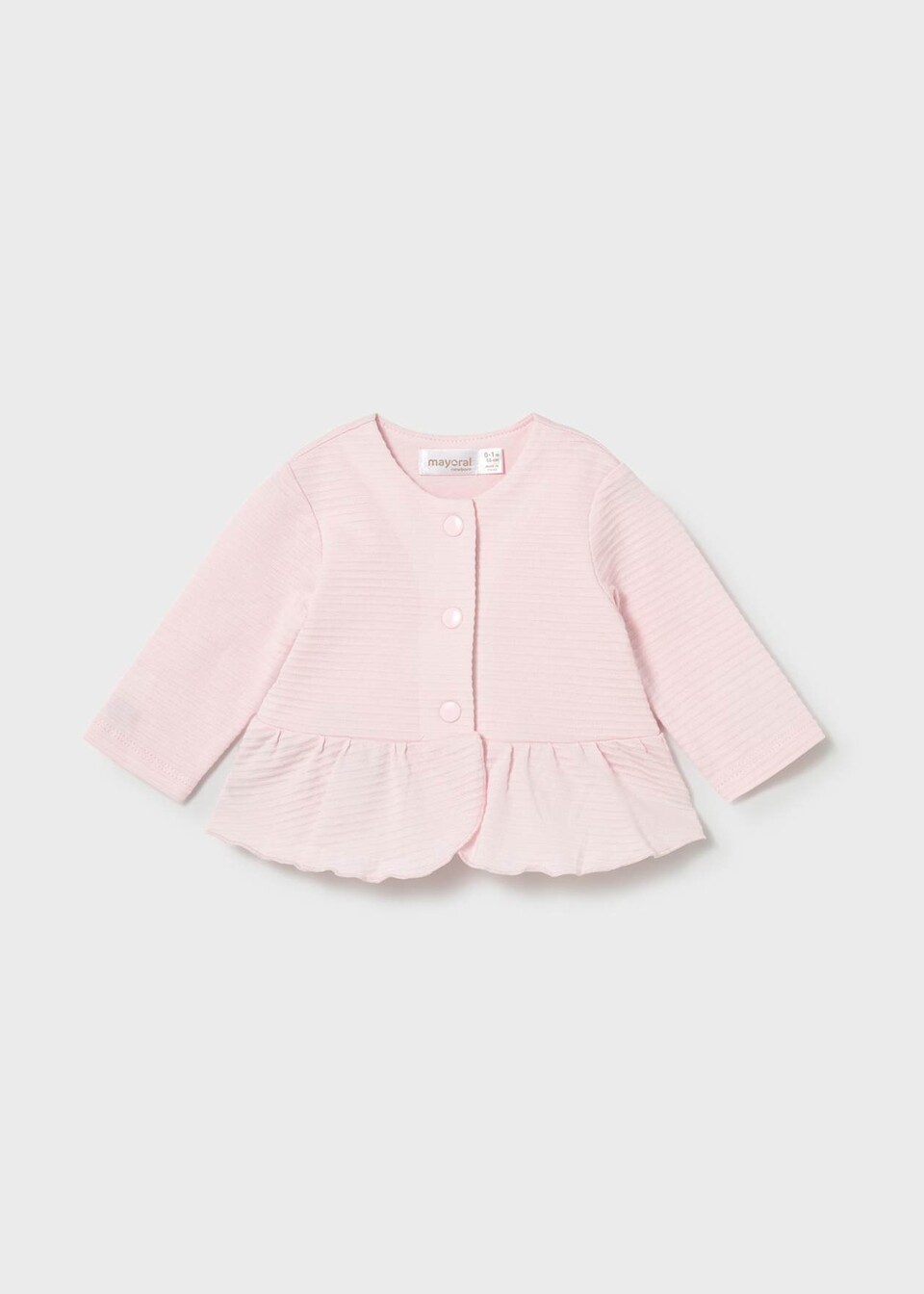 Tuta 3 pezzi in cotone Rosa Mayoral