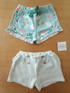 Set 2 pantaloncini in cotone Turchese Mayoral