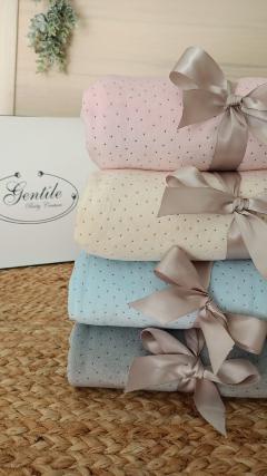 Copertina in ciniglia double face Gentile Baby Couture Carrozzina