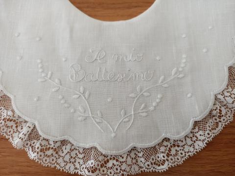 Bavetta Il mio Battesimo Gentile Baby Couture 0-6 mesi