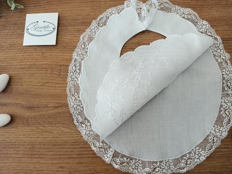 Bavetta Il mio Battesimo Gentile Baby Couture 0-6 mesi