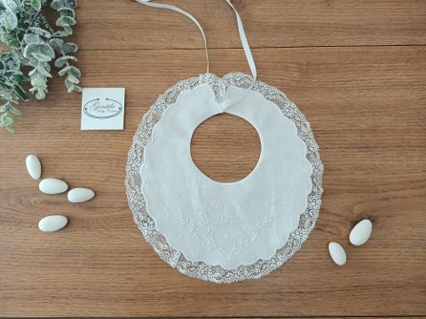 Bavetta Il mio Battesimo Gentile Baby Couture 0-6 mesi