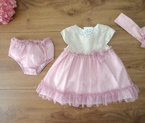 Abito elegante smanicato con gonna in tulle e culotte Mayoral 1819