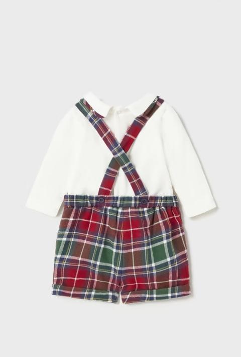 Completo 3 pezzi in caldo cotone Rosso Mayoral 2239
