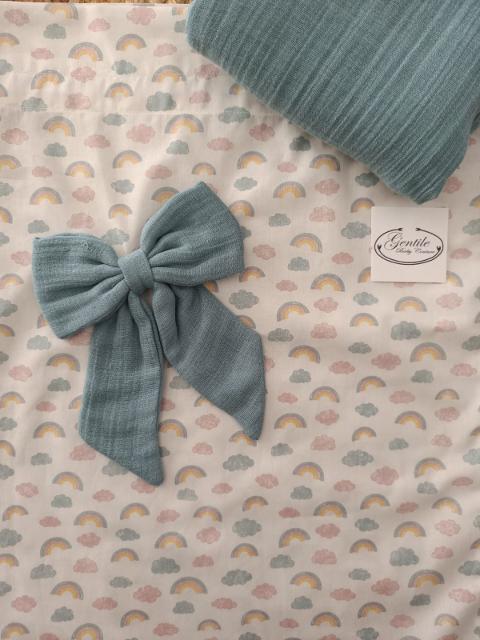 Sacca nursery con fiocchetto Gentile Baby Couture