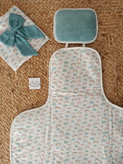 Fasciatoio in spugna cinigliata e cotone Gentile Baby Couture