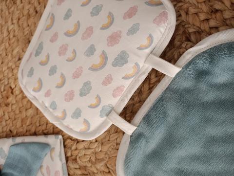 Fasciatoio in spugna cinigliata e cotone Gentile Baby Couture