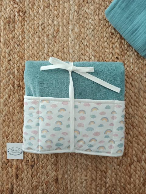 Fasciatoio in spugna cinigliata e cotone Gentile Baby Couture