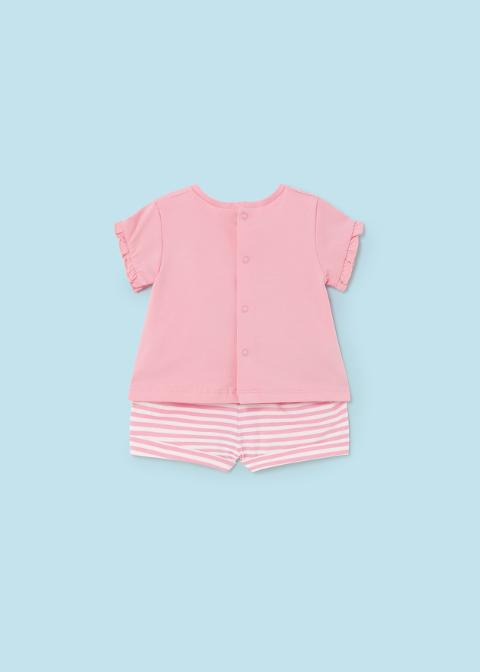 Completo 4 pezzi in cotone Rosa Mayoral 1634