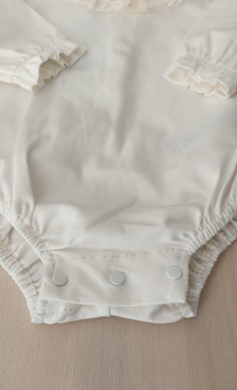 Body in puro cotone con rouge Crudo Paz Rodriguez