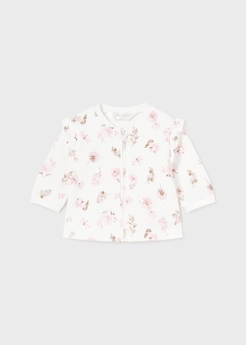 Completo 3 pezzi in caldo cotone Bianco / Rosa Mayoral
