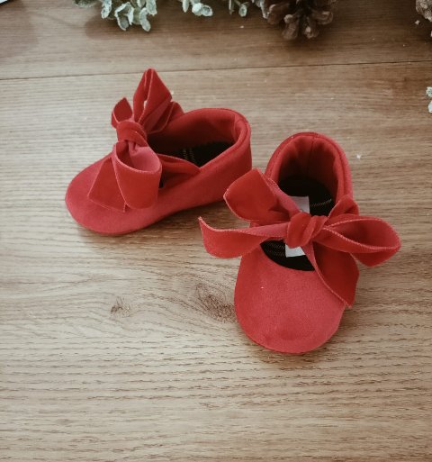 Ballerine in vellutino Rosso Marlù