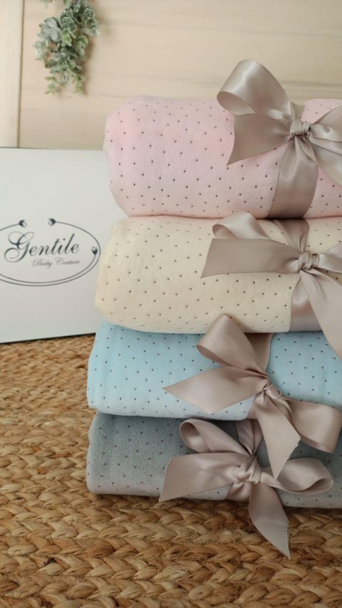 Copertina in ciniglia double face per lettino Gentile Baby Couture Lettino