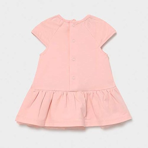 Vestito in cotone con tulle Rosa taglia 12 mesi Mayoral