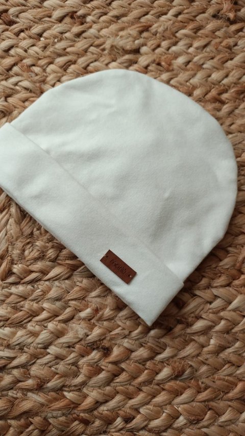 Cappellino in caldo cotone Panna taglia 0-3 mesi Marlù