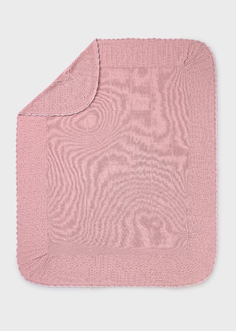 Copertina per carrozzina in cotone e viscosa Rosa Mayoral