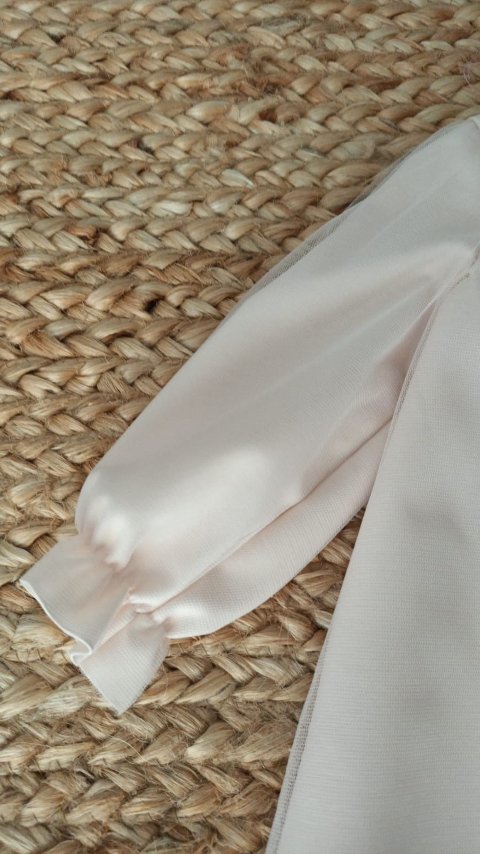 Abito elegante in tulle Rosa Cipria Chiaro Barcellino