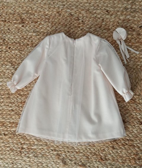 Abito elegante in tulle Rosa Cipria Chiaro Barcellino