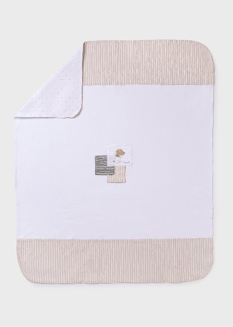Copertina per carrozzina in jersey di cotone Bianco / Beige Mayoral