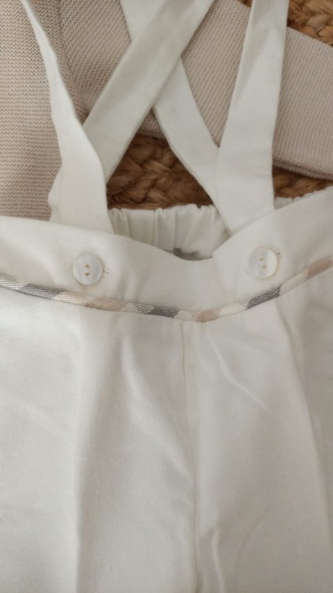 Completo 4 pezzi elegante Natural Bio / Panna Marlù