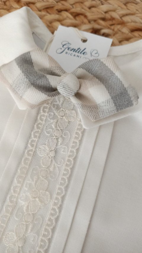 Completo 4 pezzi elegante Natural Bio / Panna Marlù